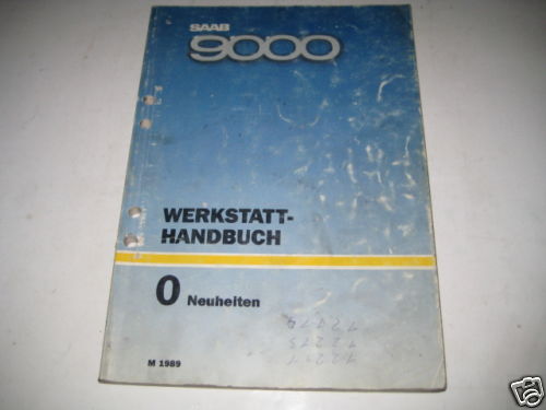 Workshop manual saab - manual, 9000