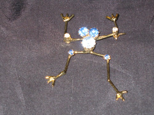 Cute gold wire frog - cute,