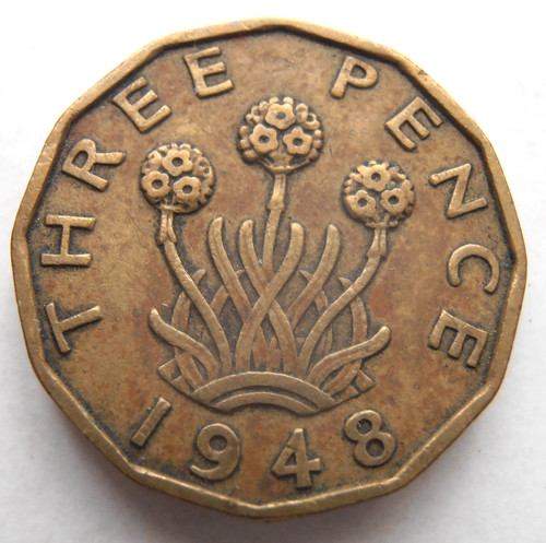 1948 threepence - 1948,