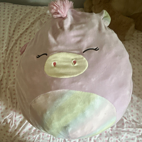 Squishmallows pink white - squishmallows, pink/white