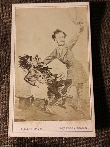 Victorian cdv photo comic two - photo,