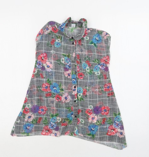 Girls grey floral polyester - girls,