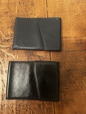 Two Black Cheque Book Holders