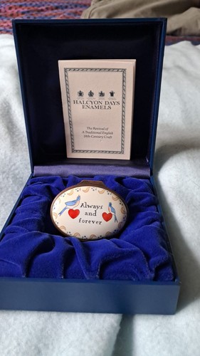 Halcyon days enamel box - halcyon,