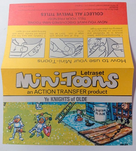 Rare letraset mini toons - letraset,