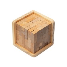 Wooden Intelligence Toy Brain Teaser Game 3D IQ Puzzle For Kids Adults