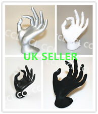 New Mannequin Hand Finger Jewellery Glove Ring Bracelet Display Stand Holder UK
