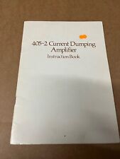 Quad 405-2 Current Dumping Amplifier instruction Booklet