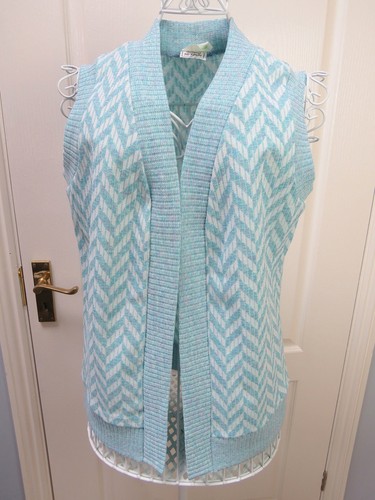 70s vtg crimplene waistcoat - 70s,