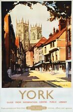 TX341 Vintage YORK Yorkshire British Railway Travel Poster Re-Print A2/A3/A4