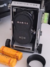Mamiya C33 TLR Camera Body with WLF and Body Cap