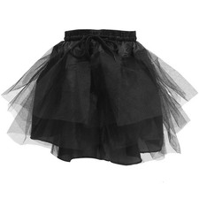  Child’s Layered Petticoat Children Black Skirt Childs Short Underskirt