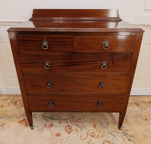 Edwardian mahogany chest - chest, of