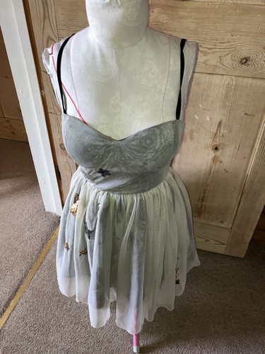 Women grey tulle - tulle, flare