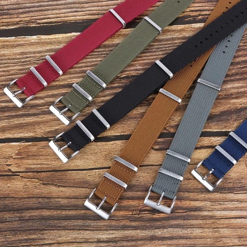 Ribbed nylon nato watch strap - nato,