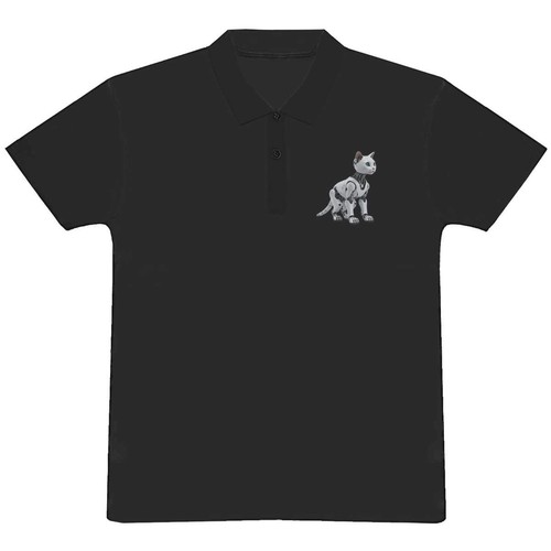 Robot cat adult polo - adult, shirt