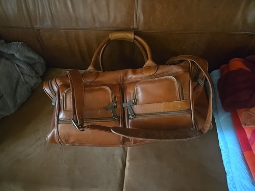 Claire chase leather duffel - chase,