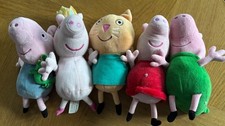 Peppa Pig Soft Toys 7”  x 5 Bundle