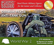 WW2G20003 1/72 WWII GERMAN PAK 38 ANTI-TANK GUN NEW  PSC