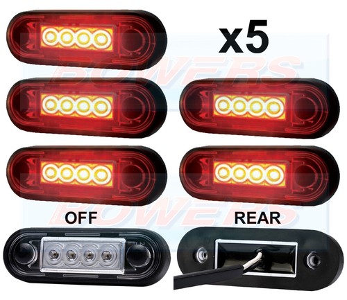 Easy fit red rear - 5x, led