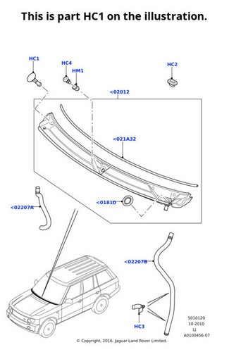 Land rover genuine clip holder - clip,