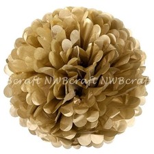 Pale Gold Tissue Paper Pompoms