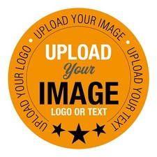 PERSONALISED ROUND PRINTED STICKERS CUSTOM LOGO LABELS BUSINESS GLOSS / MATTE