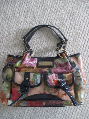 Sharif floral satchel handbag - floral,