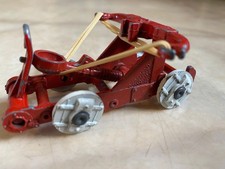 Vintage Medieval Knights Castle Red Metal Catapult