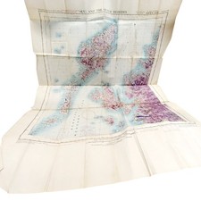 1943 War Office Map 3958 Army Air Skye Outer Hebrides WWII Collectable