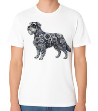 Floral Schnauzer T-Shirt