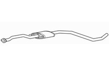 Quality Centre Exhaust Middle Silencer for Ford Escort Turbo RVA 1.8 (1996-2001)