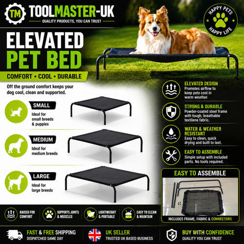 Elevated dog bed pet cat - dog,