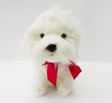 Maltese Terrier 12" toy, as it is, with engraved tag, gift wrapped 3 choices