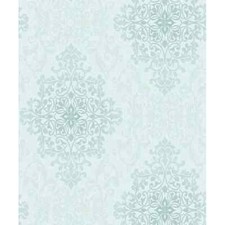 BUNDLE 1.75 ROLLS 35532 HOLDEN EDEN DAMASK TEAL VINYL WALLPAPER
