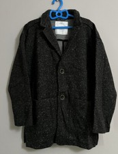 NWT Zara Boys Grey Blazer/Coat Cotton Blend Age 8
