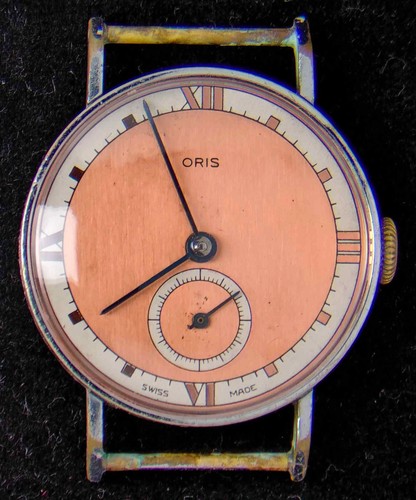 Oris copper tuxedo - oris, dial