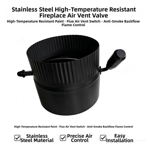 Inch flue damper stainless - 6,