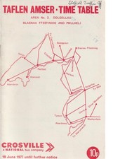 CROSVILLE BUS TIMETABLE BOOK
