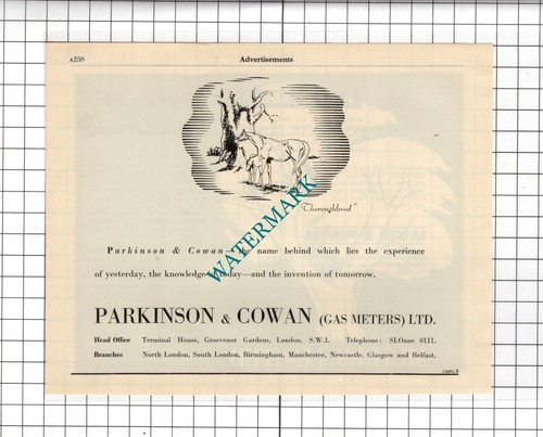 Parkinson cowan gas meters - &,