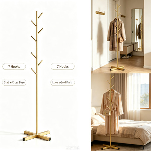 Metal coat stand - metal,