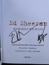 Ed Sheeran Hand Signed