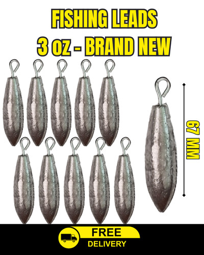 3oz fishing lead weights - fishing,
