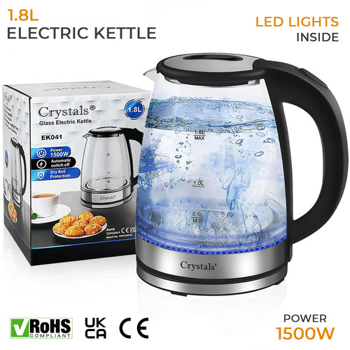 Electric kettle glass - 1.8l,