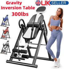 Foldable Gravity Inversion Table Home Fitness Indoor Back Spine Exercise Relief