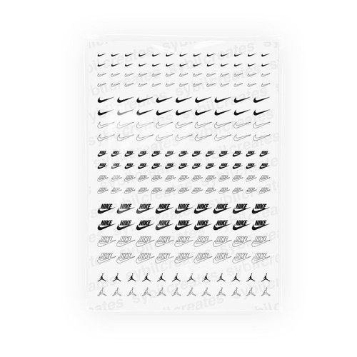 Black nike waterslide nail - black,