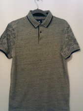 Men's - teens,  size small, steel & jelly, grey, polo shirt- top