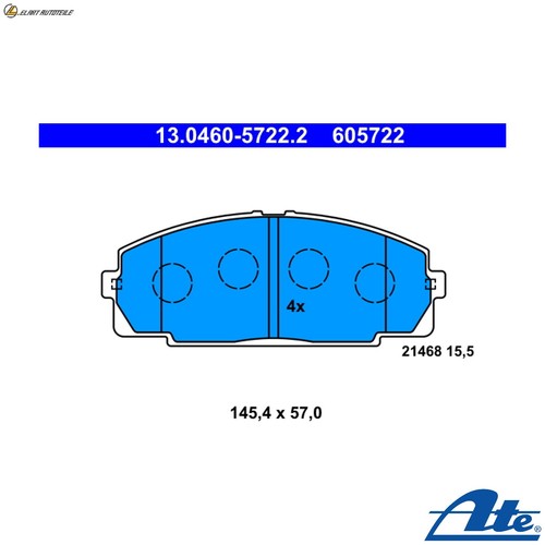Brake pad set - brake,