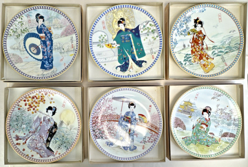 Japanese art plates - pc,