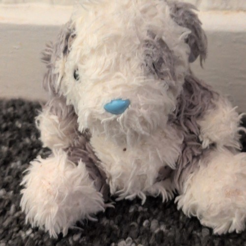 Grey white plush stuffed - &,
